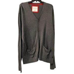 Aeropostale Woman’s Gray Oversized Grandpa Cardigan Sweater Vintage Y2K Size XL